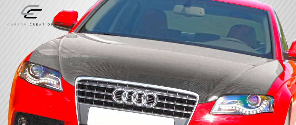 2006-2008 Audi A4 S4 OEM Look Hood - Carbon Fiber