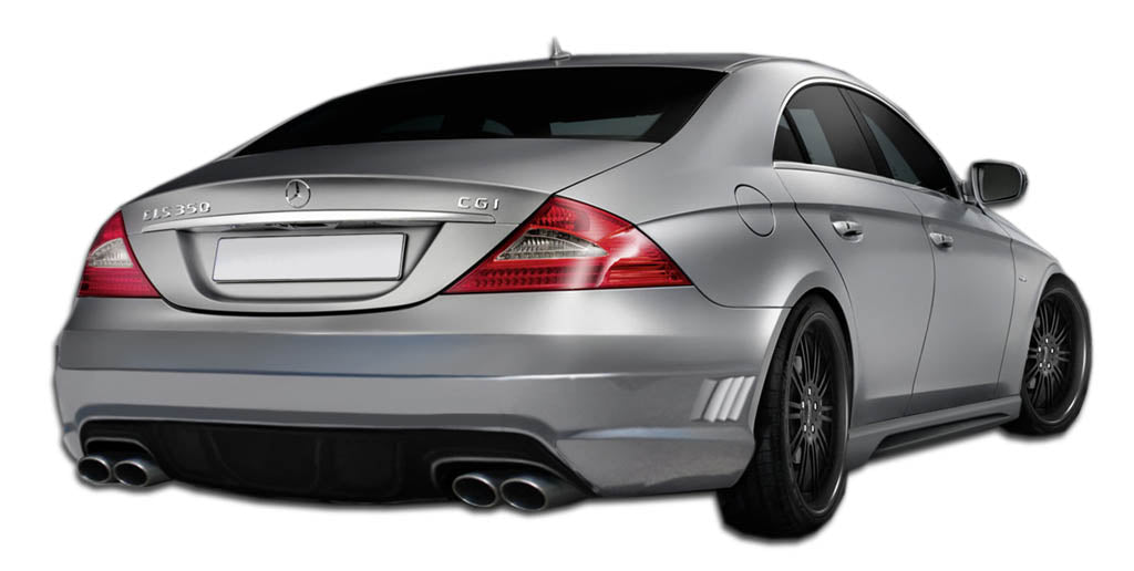 2006-2011 Mercedes CLS W-1 Style Rear Bumper Cover - FRP