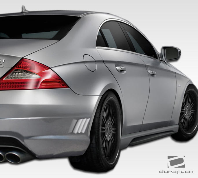 2006-2011 Mercedes CLS Class W-1 Style Side Skirts - 2 Piece FRP