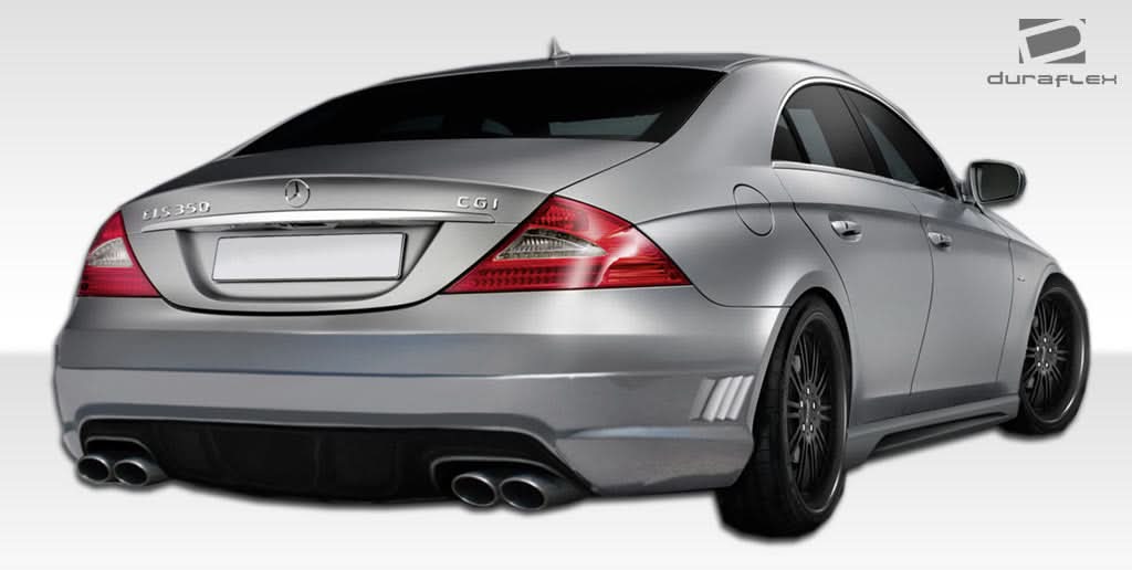 2006-2011 Mercedes CLS Class W-1 Style Side Skirts - 2 Piece FRP