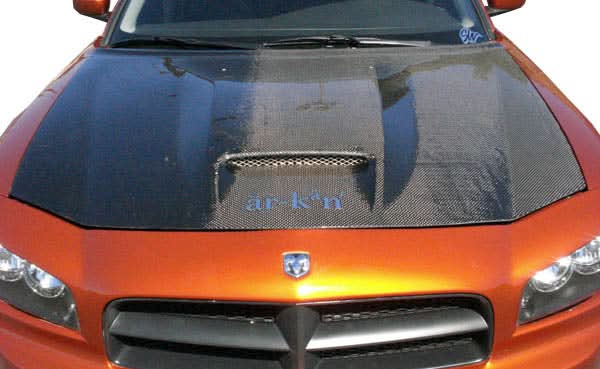 2006-2010 Dodge Charger SRT Look Hood - Carbon Fiber
