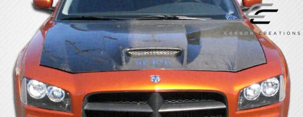 2006-2010 Dodge Charger SRT Look Hood - Carbon Fiber