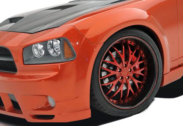 2006-2010 Dodge Charger Luxe Style Wide Body Front Fender Flares