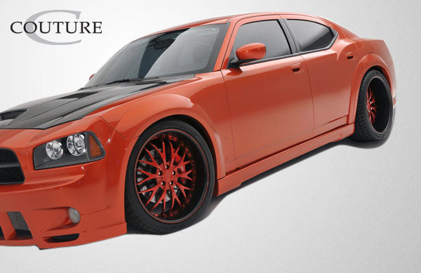 2006-2010 Dodge Charger Couture Polyurethane Luxe Wide Body Front Fender Flares - 2 Piece
