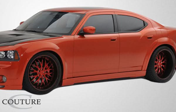 2006-2010 Dodge Charger Luxe Style Wide Body Side Skirts - Polyurethane