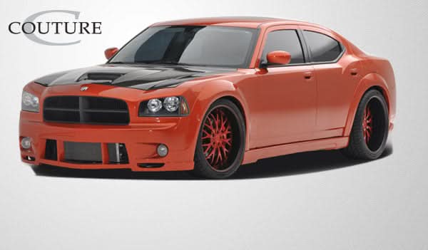 2006-2010 Dodge Charger Luxe Style Wide Body Side Skirts - Polyurethane