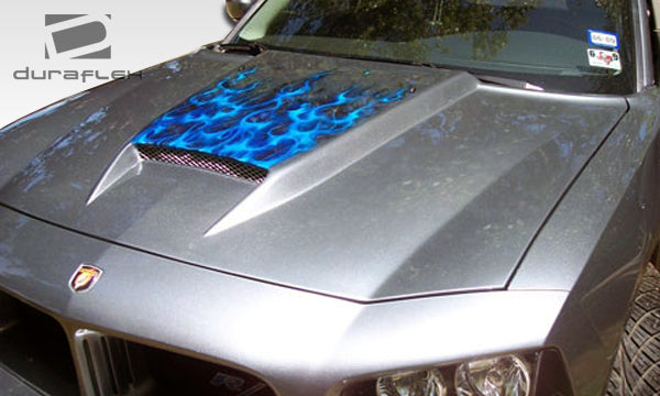 2006-2010 Dodge Charger Ram Air Style Hood - FRP