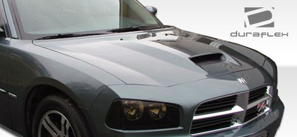 2006-2010 Dodge Charger SRT Look Hood - 1 Piece - FRP