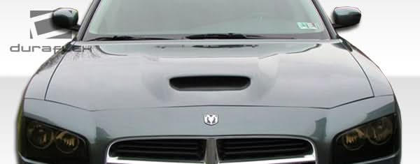 2006-2010 Dodge Charger SRT Look Hood - 1 Piece - FRP