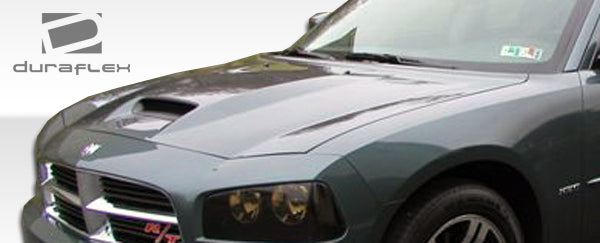 2006-2010 Dodge Charger SRT Look Hood - 1 Piece - FRP