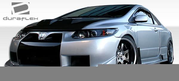 2006-2011 Honda Civic GT500 Style Wide Body Front Bumper - FRP