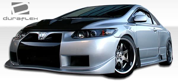 2006-2011 Honda Civic GT500 Style Wide Body Front Fenders - 2 Piece