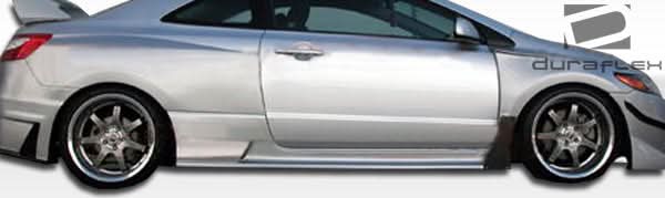 2006-2011 Honda Civic 2DR GT500 Style Wide Body Kit 8 Piece - FRP