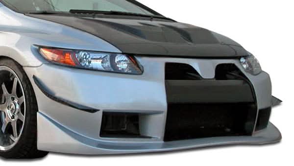2006-2011 Honda Civic GT500 Style Wide Body Front Bumper - FRP