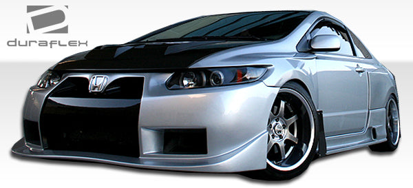 2006-2011 Honda Civic 2DR GT500 Style Wide Body Side Skirts - FRP