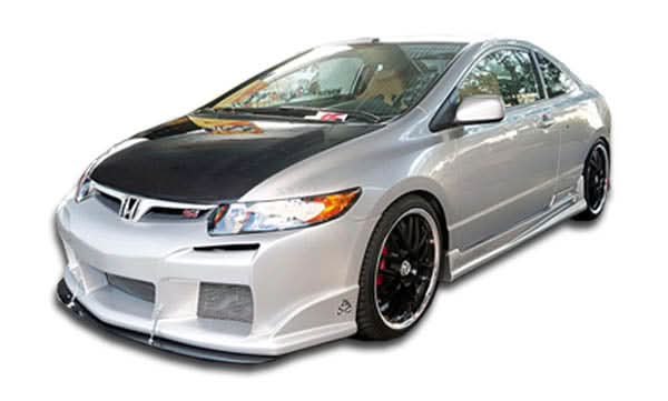 2006-2011 Honda Civic Raven Style Body Kit 4 Piece - FRP