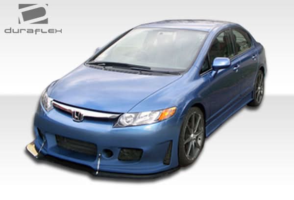 2006-2011 Honda Civic 4DR Renzo Style Body Kit - 4 Piece - FRP