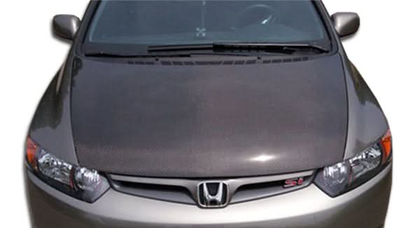 2006-2011 Honda Civic 4DR OEM Look Hood - Carbon Fiber