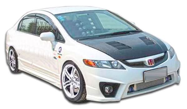 2006-2011 Honda Civic 4DR Maddox Style Body Kit - 4 Piece FRP