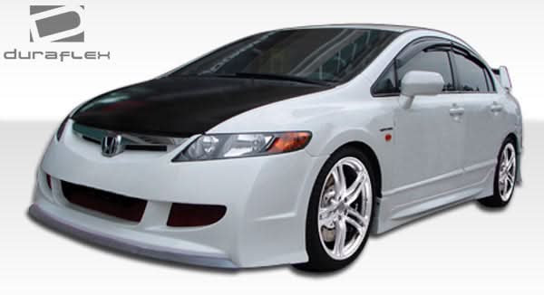 2006-2011 Honda Civic 4DR R-Spec Style Side Skirts - 2 Piece