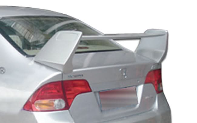 2006-2011 Honda Civic 4DR R-Spec Style Wing Trunk Spoiler - FRP