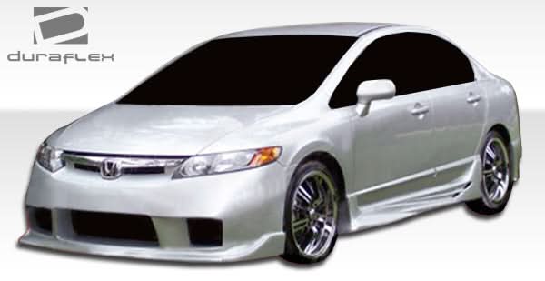 2006-2011 Honda Civic I-Spec Style Side Skirts Rocker Panels - FRP