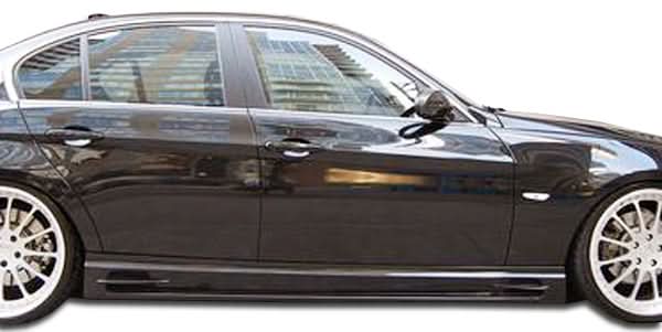 2006-2011 BMW 3 Series E90 R-1 Style Side Skirts - 2 Piece FRP