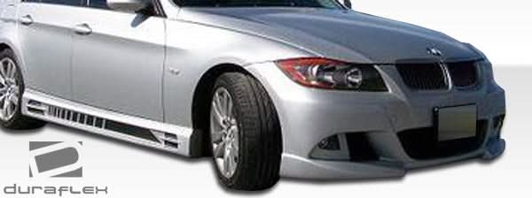 2006-2011 BMW 3 Series E90 R-1 Style Side Skirts - 2 Piece FRP