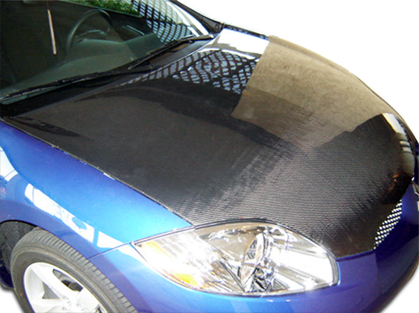 2006-2012 Mitsubishi Eclipse OEM Look Hood - Carbon Fiber