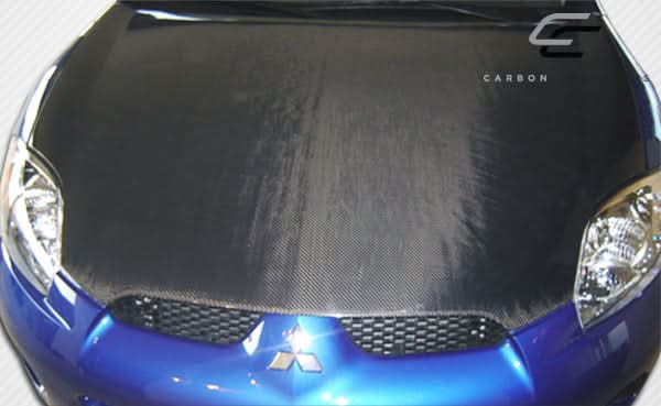 2006-2012 Mitsubishi Eclipse OEM Look Hood - Carbon Fiber