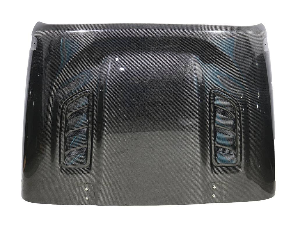 2007-2018 Jeep Wrangler 4 doors Rubicon Style Style Carbon Fiber Black Hood