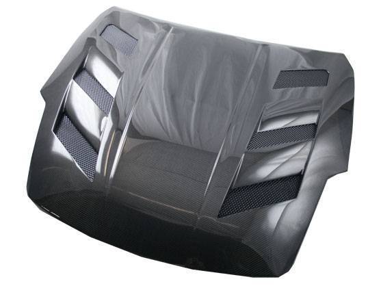 2007-2008 Nissan 350Z 2 doors AMS Style Carbon Fiber Black Hood