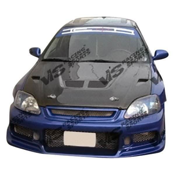 2007-2013 Toyota Yaris Hatchback EVO Style Carbon Fiber Black Hood