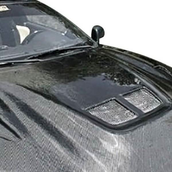 2007-2013 Toyota Yaris Hatchback EVO Style Carbon Fiber Black Hood
