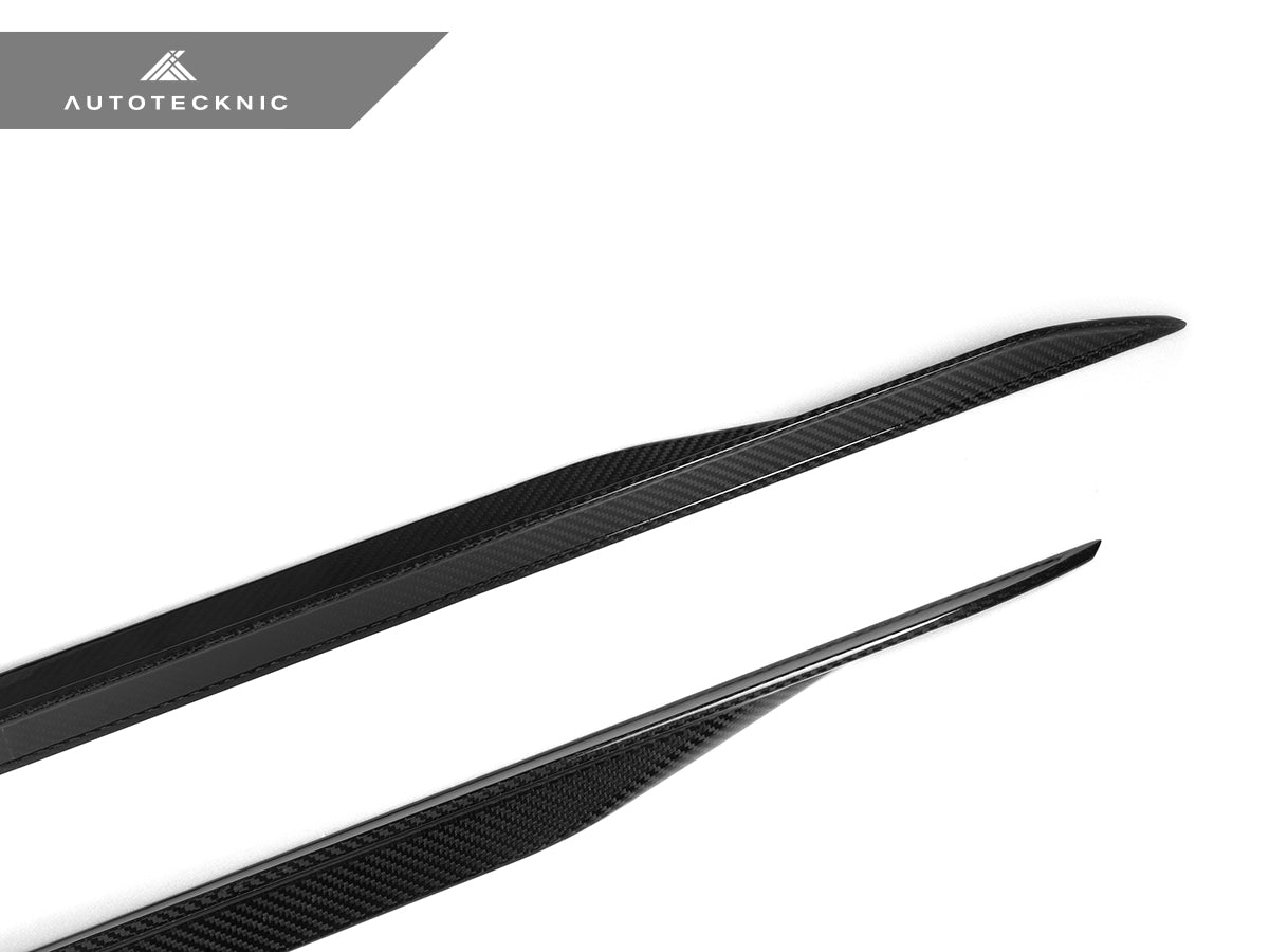 AutoTecknic Dry Carbon Fiber Side Skirt Extension Set - G60 5-Series