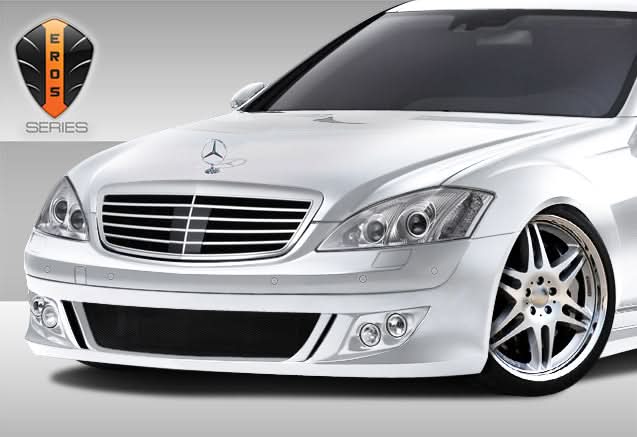 2007-2009 Mercedes S Class W221 Eros Version 1 Style Front Bumper - FRP