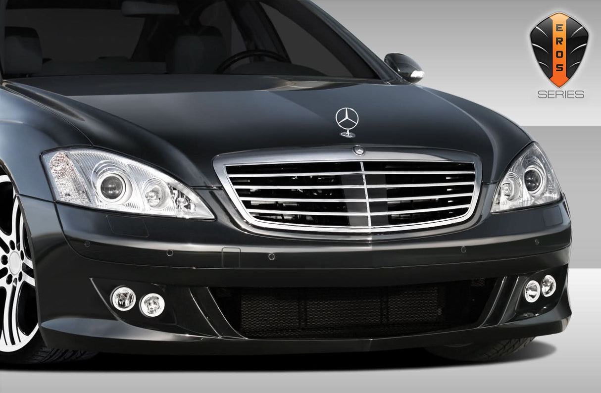 2007-2009 Mercedes S Class W221 Eros Version 1 Style Front Bumper - FRP