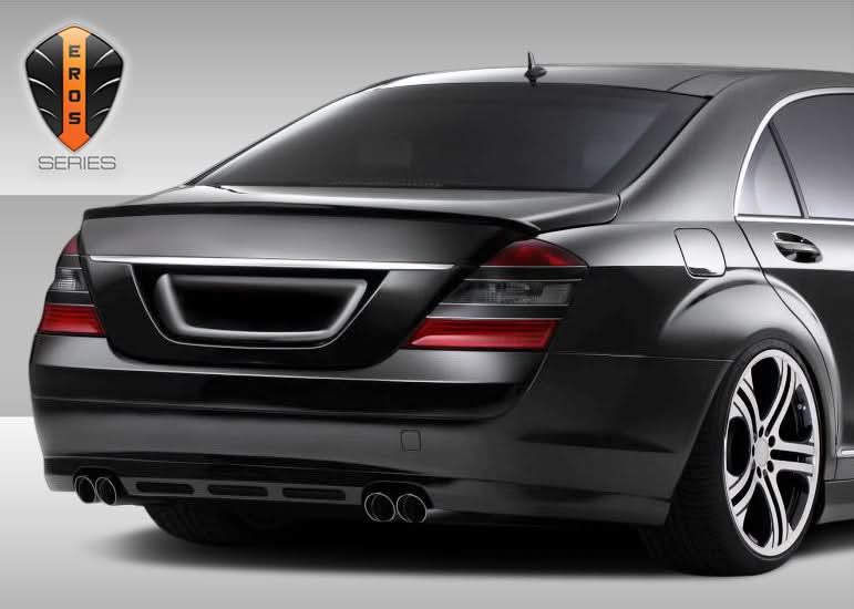 2007-2009 Mercedes S Class W221 Eros Version 1 Style Rear Lip Under Spoiler - FRP
