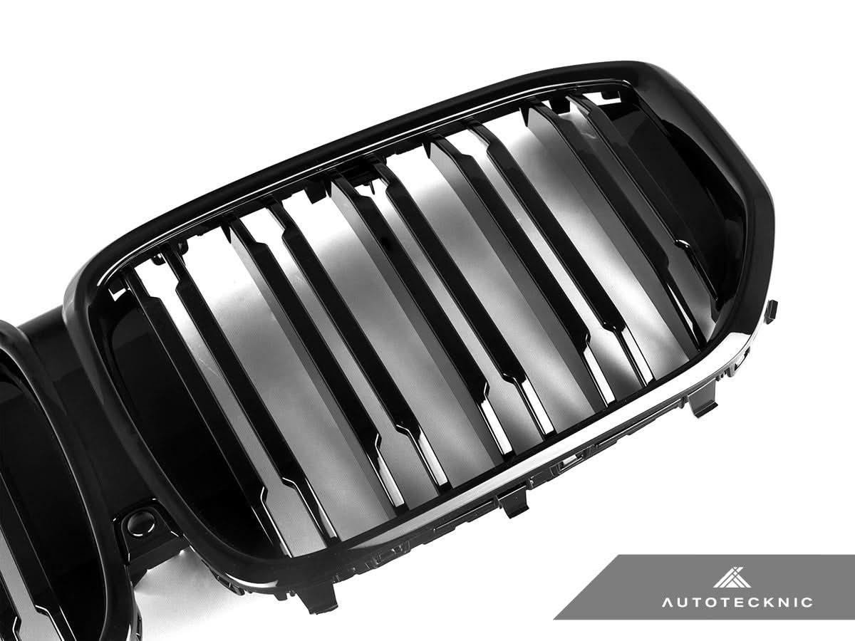 AutoTecknic Gloss Black Front Grille - BMW G60 5-Series