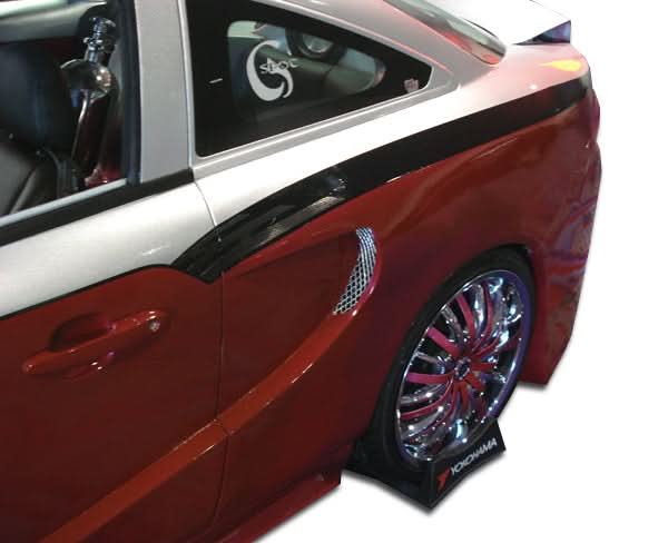 2007-2009 Pontiac G5 SG Style Wide Body Rear Fender Flares - FRP