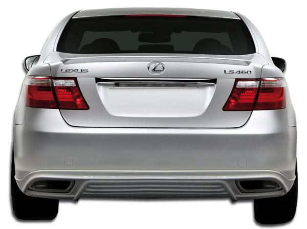 2007-2009 Lexus LS460 W-1 Style Rear Lip Under Spoiler Air Dam - FRP