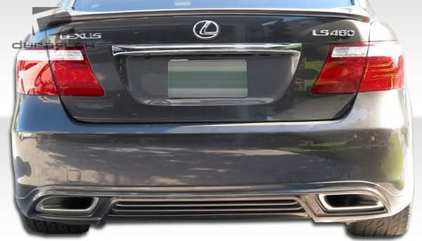 2007-2009 Lexus LS460 W-1 Style Rear Lip Under Spoiler Air Dam - FRP