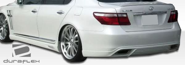 2007-2009 Lexus LS460 W-1 Style Rear Lip Under Spoiler Air Dam - FRP
