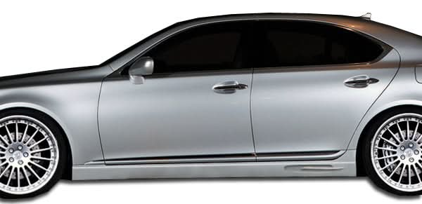 2007-2012 Lexus LS460 W-1 Style Side Skirts Rocker Panels - FRP
