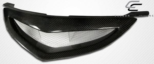 2004-2009 Mazda 3 4DR Open Mouth Style Grille - Carbon Fiber