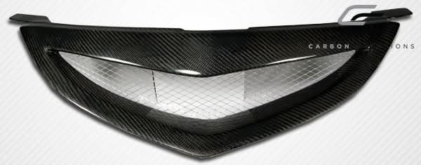2004-2009 Mazda 3 4DR Open Mouth Style Grille - Carbon Fiber