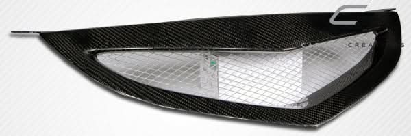 2004-2009 Mazda 3 4DR Open Mouth Style Grille - Carbon Fiber