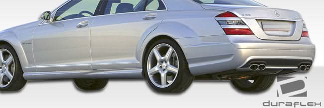 2007-2013 Mercedes S Class S65 Look Side Skirts Rocker Panels - FRP