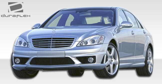 2007-2013 Mercedes S Class S65 Look Side Skirts Rocker Panels - FRP
