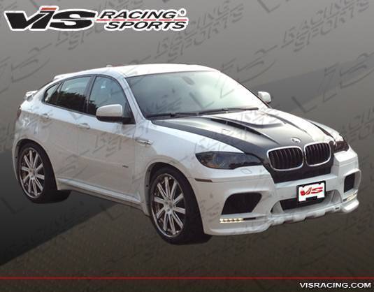 2008-2014 BMW X6 E71 4 doors EVO GT Style Carbon Fiber Black Hood